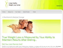 Tablet Screenshot of livinghealthyweightloss.com